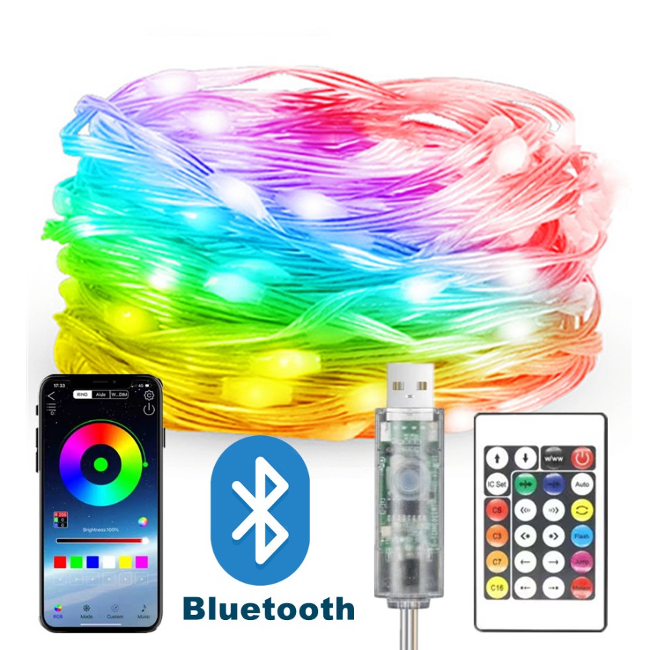 Led Fairy String Lights - WS2812B LED Lichterkette Smart Bluetooth Fernbedienung