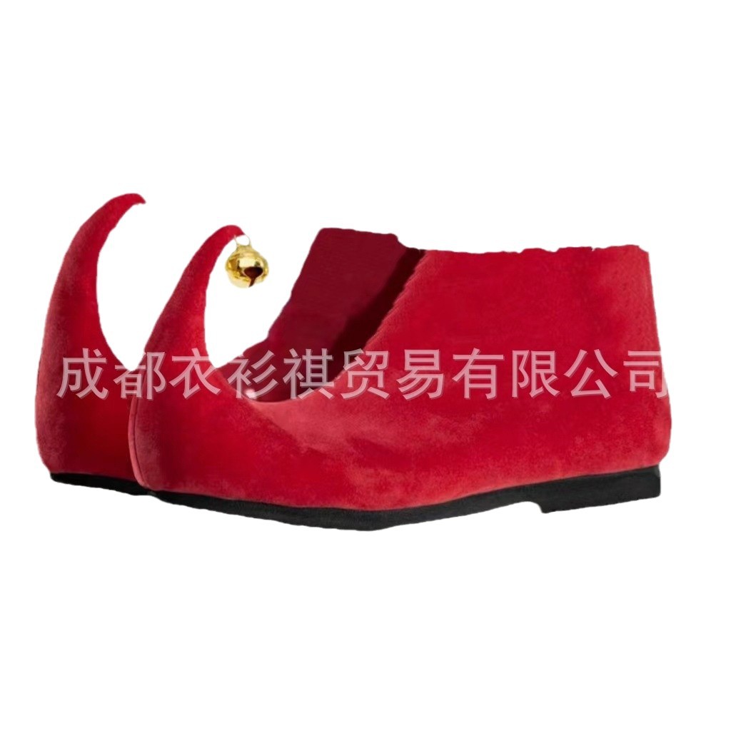 Elf Costume Christmas - Weihnachten Erwachsene Elf Santa Claus Schuhe