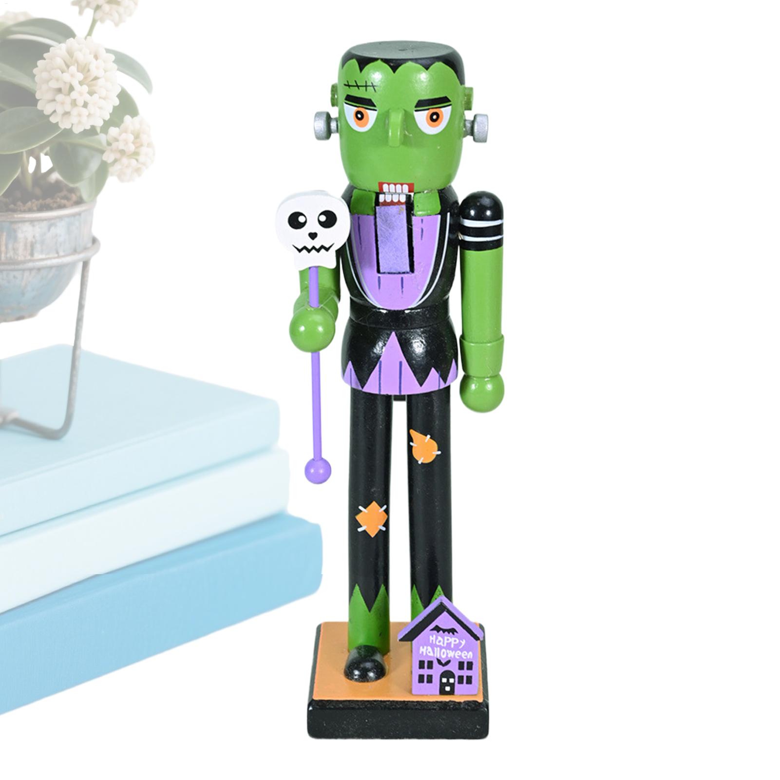 Nutcracker Figurine - Halloween Holz Nussknacker Urlaub Dekor Skelett