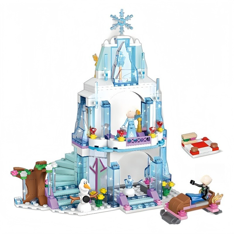 Lego Set Technic - Elsa Eisschloss Bausteine Set Prinzessin Eispalast