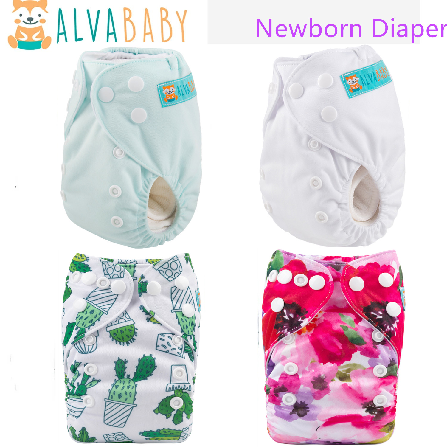 Pampers Diaper Premium Care - 1 Stück ALVABABY Neugeborenenwindel für Babys,