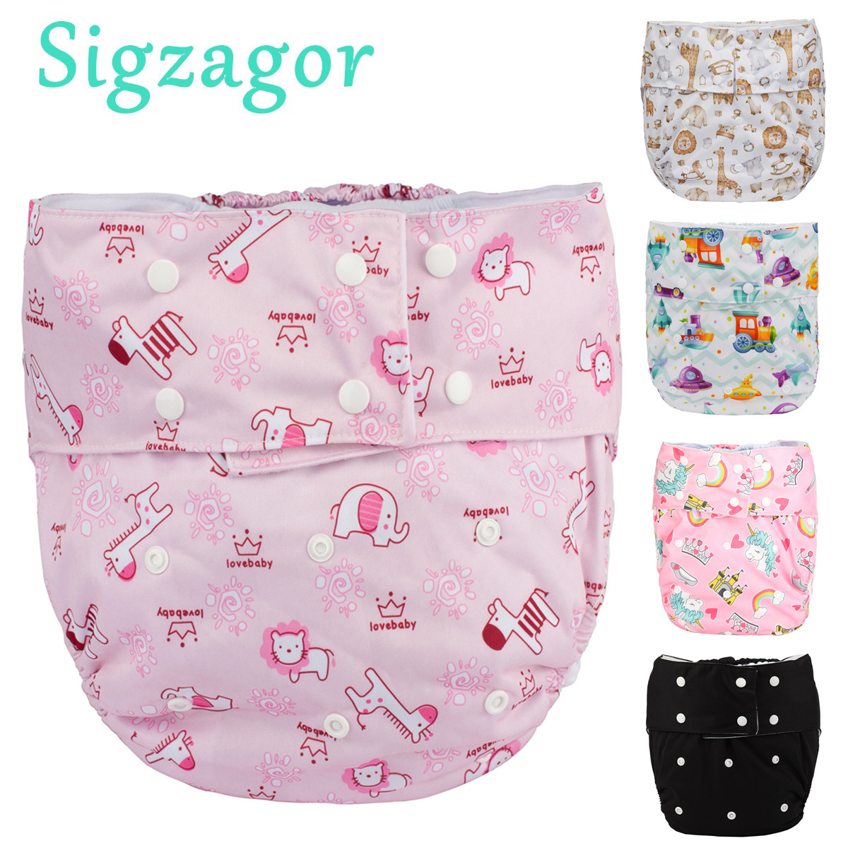 Pampers Diaper Premium Care - [Sigzagor]1 Stoffwindel für Teenager und Erwachsene,