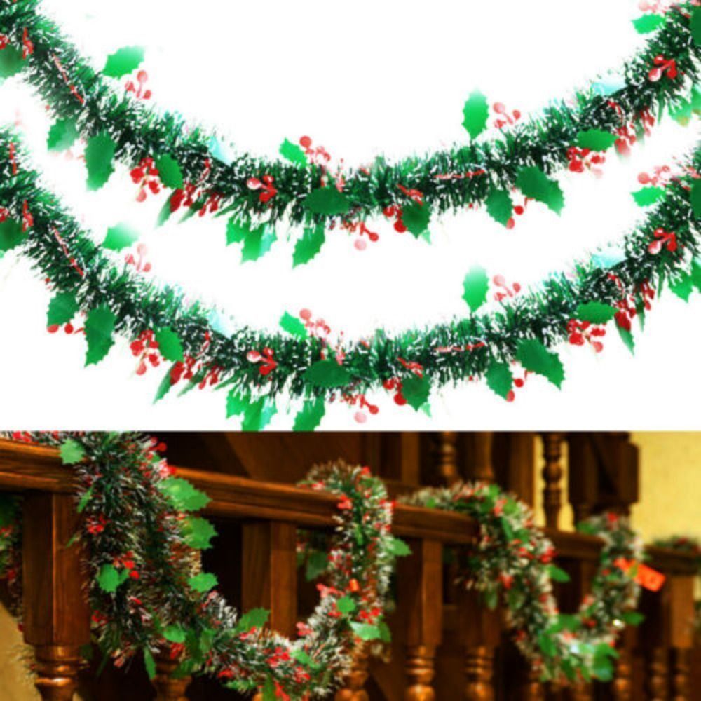 2PCS Wiederverwendbare 2M Weih – Tinsel Garland Decoration Bewertung und Preis