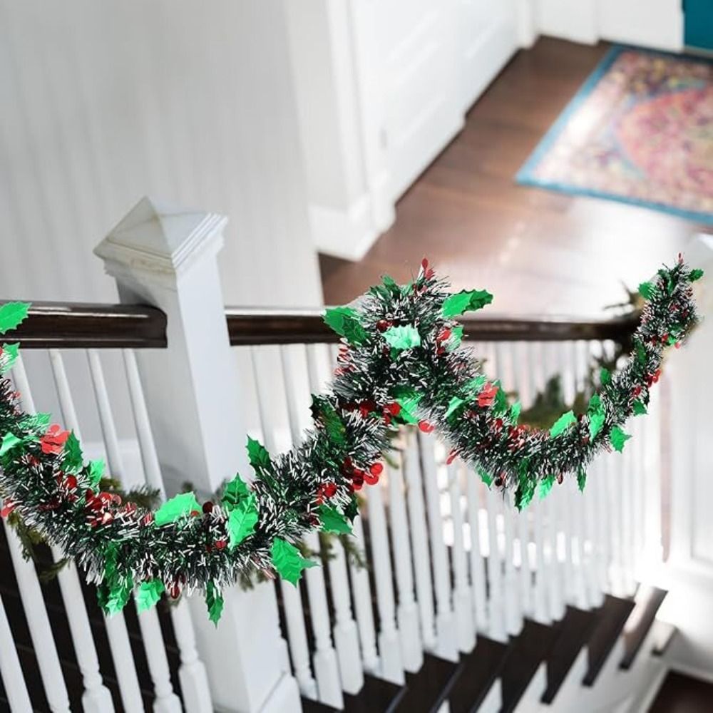 2PCS Wiederverwendbare 2M Weih – Tinsel Garland Decoration Bewertung und Preis