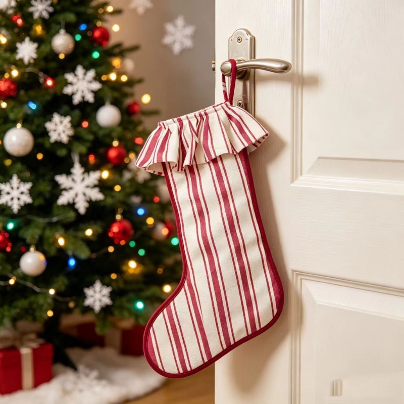 Weihnachtsstrumpf, Sackleinen, – Christmas Stocking Hanging Bewertung und Preis