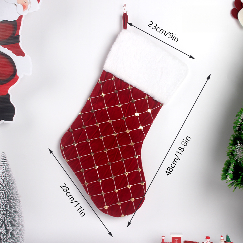 Weihnachtsstrumpf, weiches Kun – Christmas Stocking Hanging Bewertung und Preis