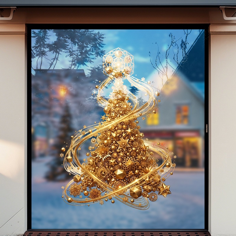 Goldener Weihnachtsbaum-Fenste – Snowflake Window Decal Bewertung und Preis