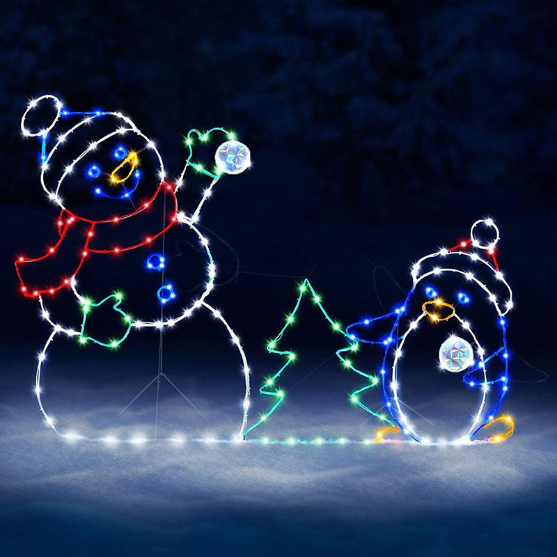 Animiertes LED-Schneemann-Orna – Christmas Lights Outdoor Bewertung und Preis