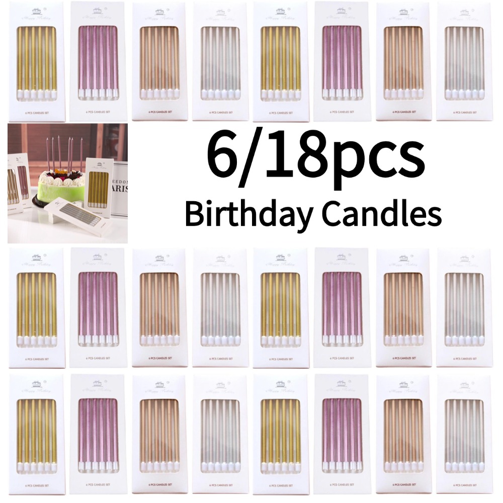 6/18 Stück Metall Gold Silber  – Holiday Candle Set Bewertung und Preis
