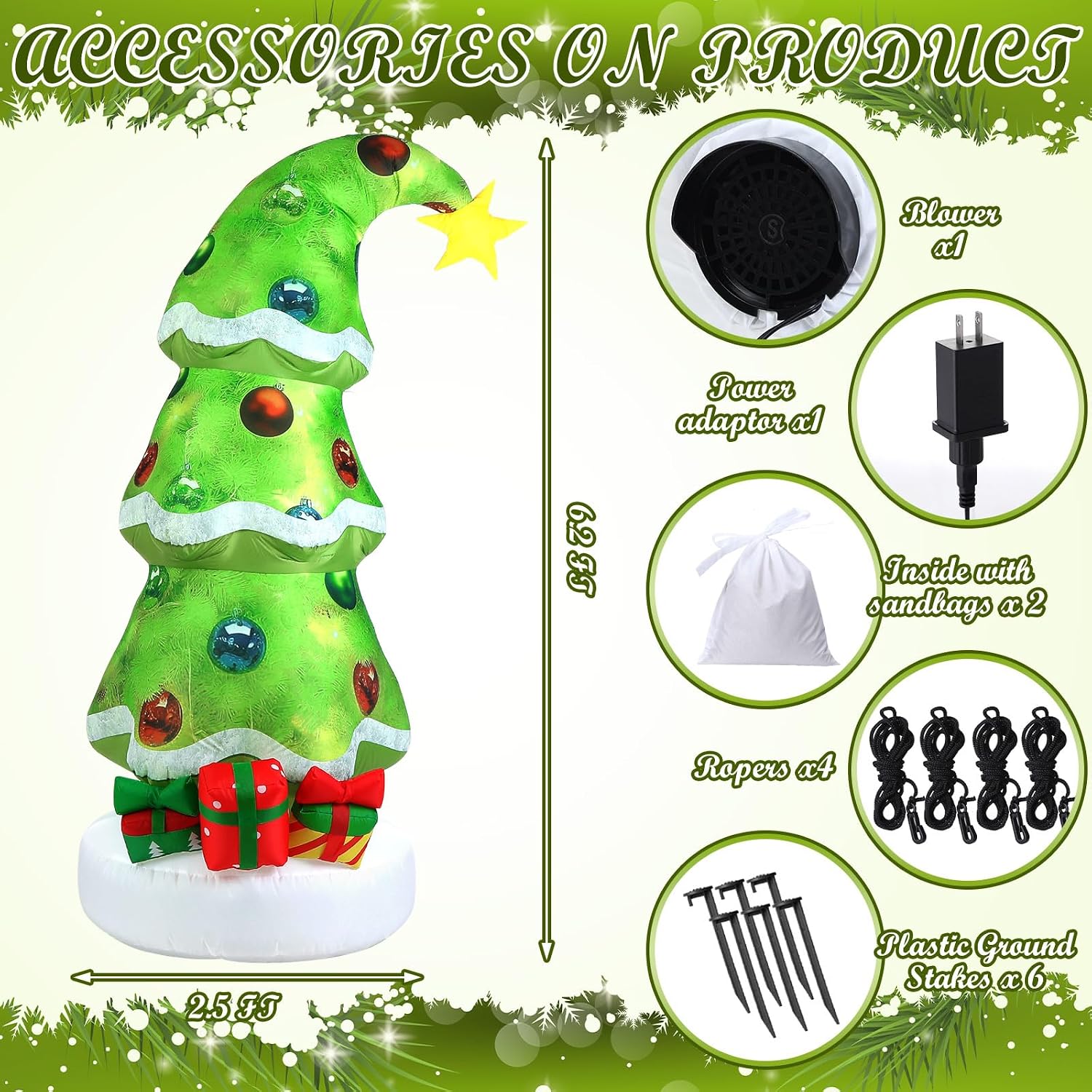 2,1m Weihnachtliche Aufblasbar – Christmas Lights Outdoor Bewertung und Preis