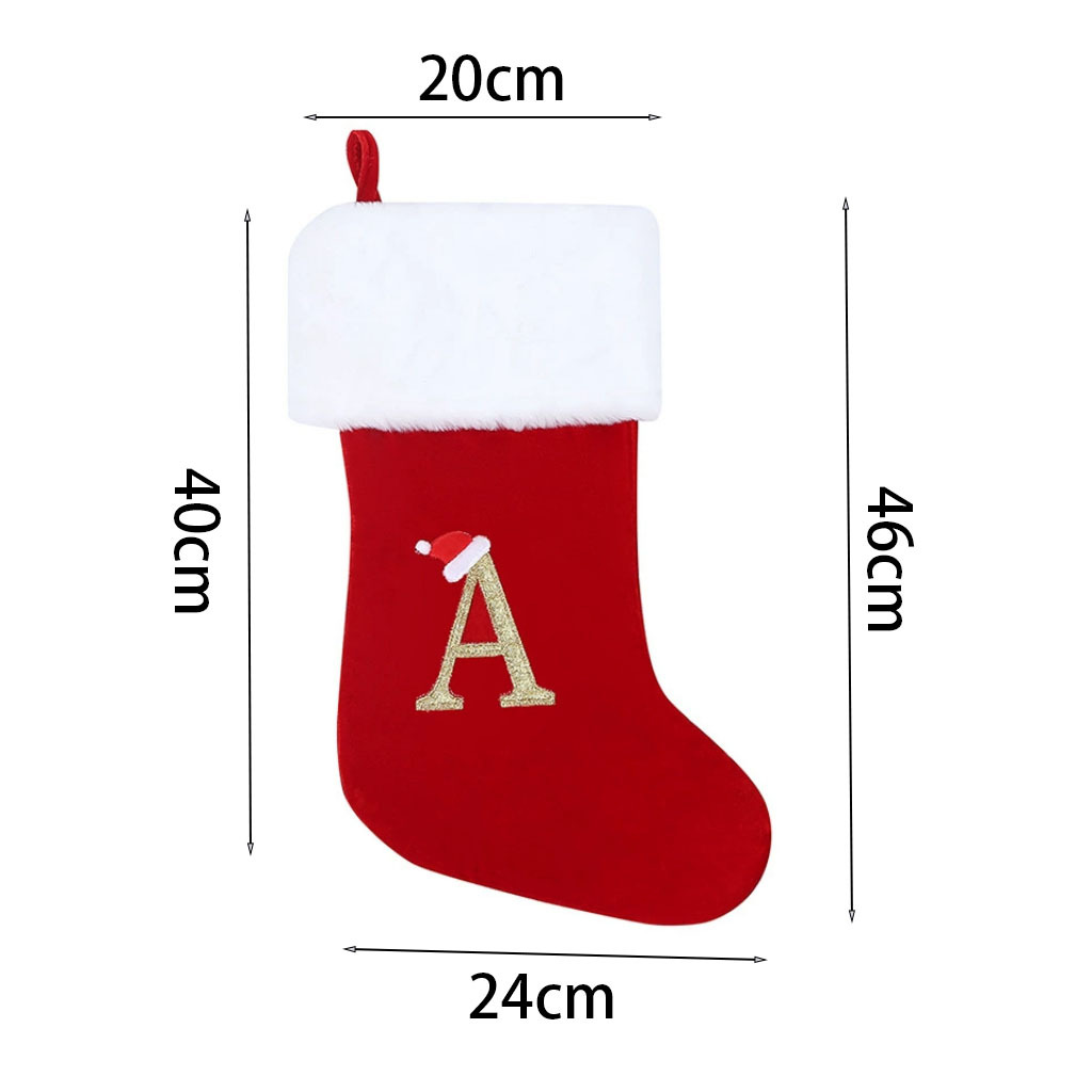 Neue kreative Alphabet Weihnac – Christmas Stocking Hanging Bewertung und Preis