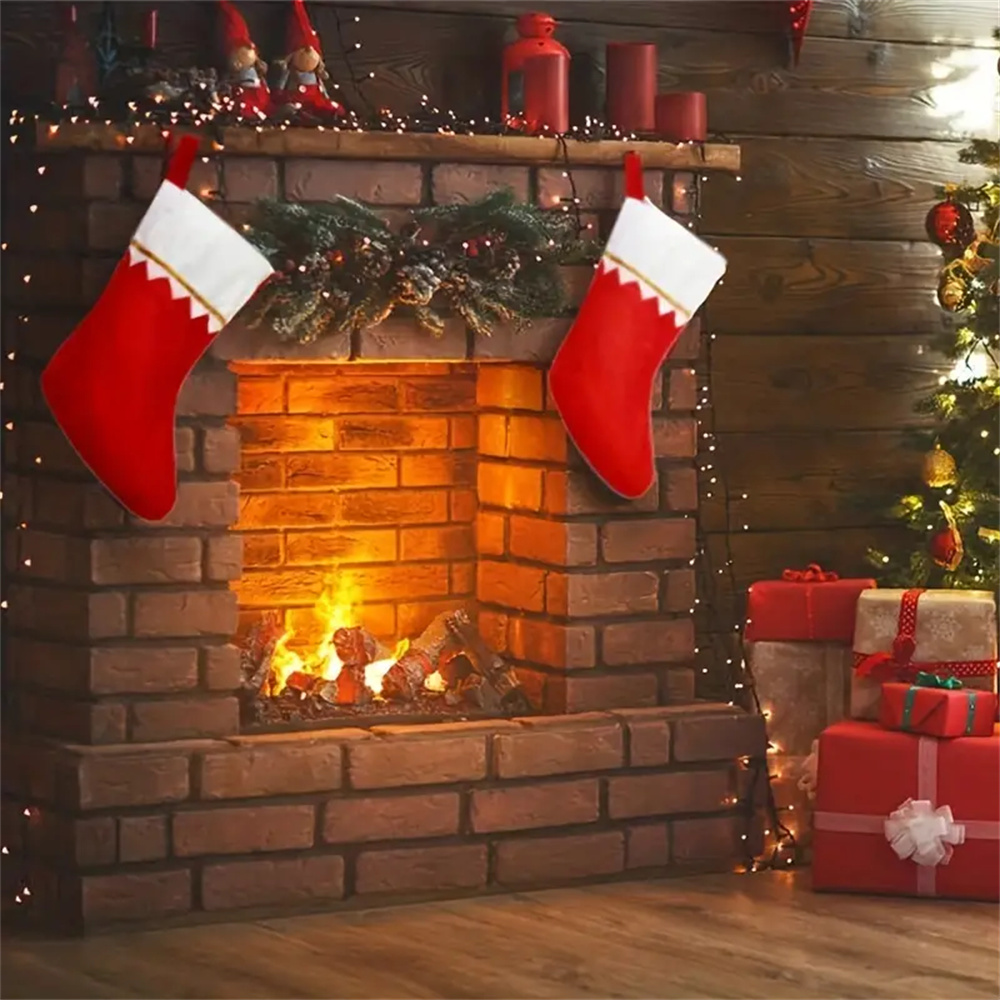 12 Stück rote Weihnachtsstrümp – Christmas Stocking Hanging Bewertung und Preis