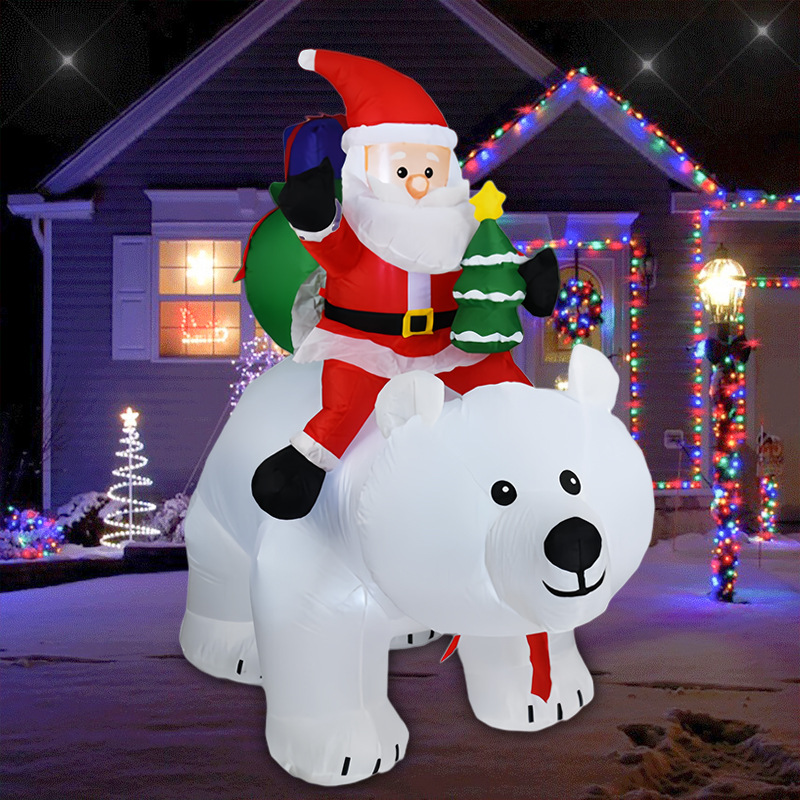 Beweglicher Bär, Weihnachtsman – Christmas Lights Outdoor Bewertung und Preis