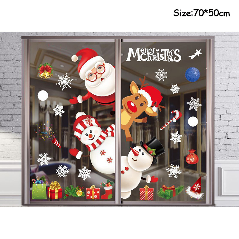 Frohe Weihnachten-Dekoration,  – Snowflake Window Decal Bewertung und Preis