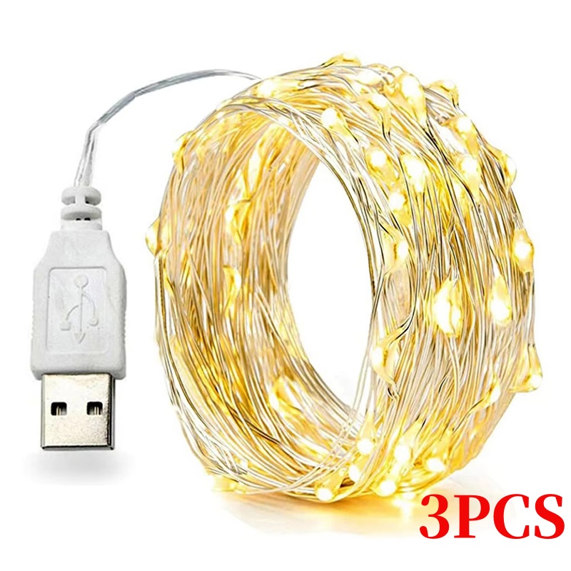 3pcs 5/10/20m Kupferdraht führ – Led Fairy String Lights Bewertung und Preis