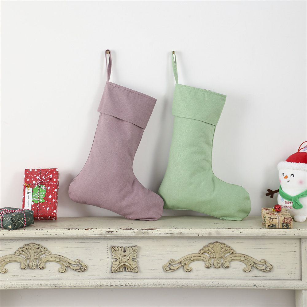 Weihnachtsstrumpf aus Leinen,  – Christmas Stocking Hanging Bewertung und Preis