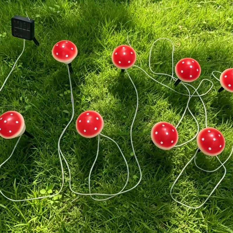 Solar-Pilz-Lichterkette Wasser – Christmas Lights Outdoor Bewertung und Preis