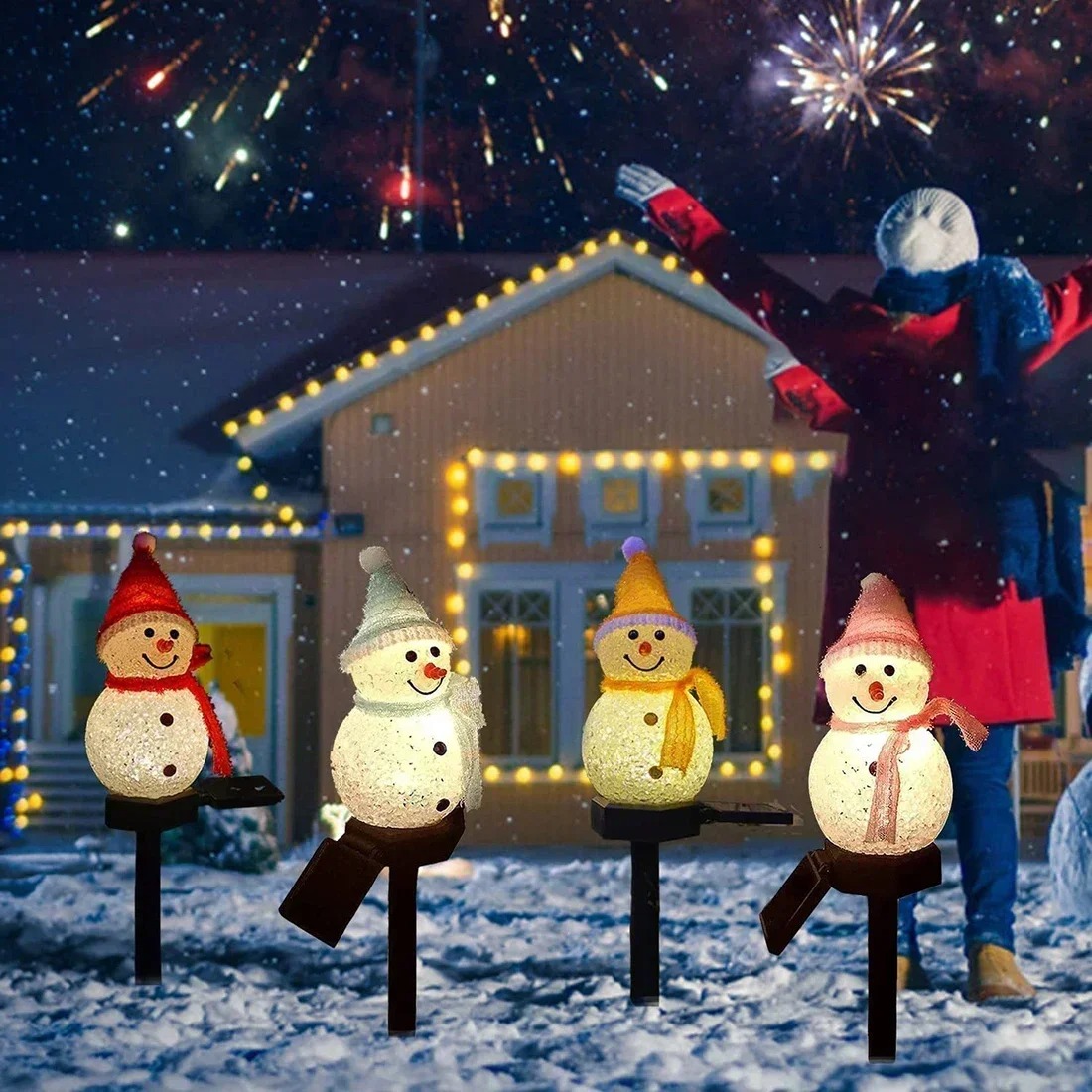 Weihnachts-Schneemann Solar-Ga – Christmas Lights Outdoor Bewertung und Preis