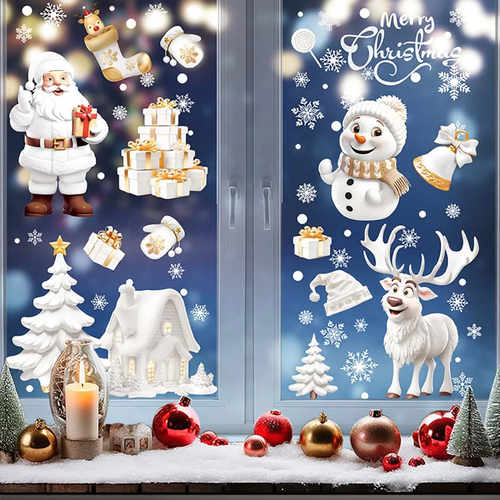 9 teile/satz Weihnachten Fenst – Snowflake Window Decal Bewertung und Preis